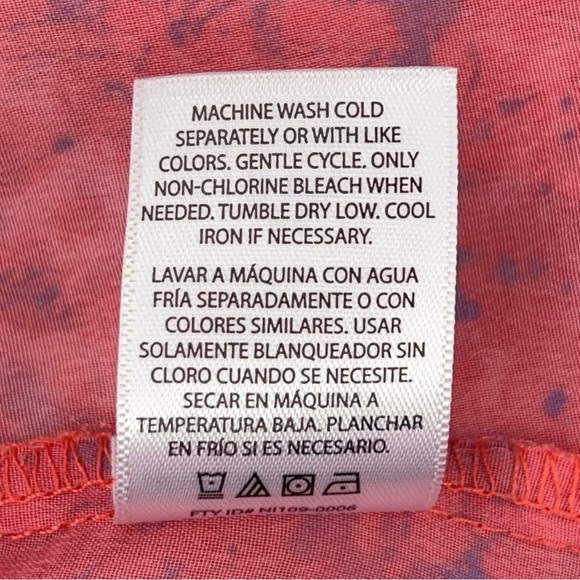 0X Red Orange Floral Sleeveless Semi Sheer Best Ombre Plus 14W Open Front Light - Picture 15 of 15